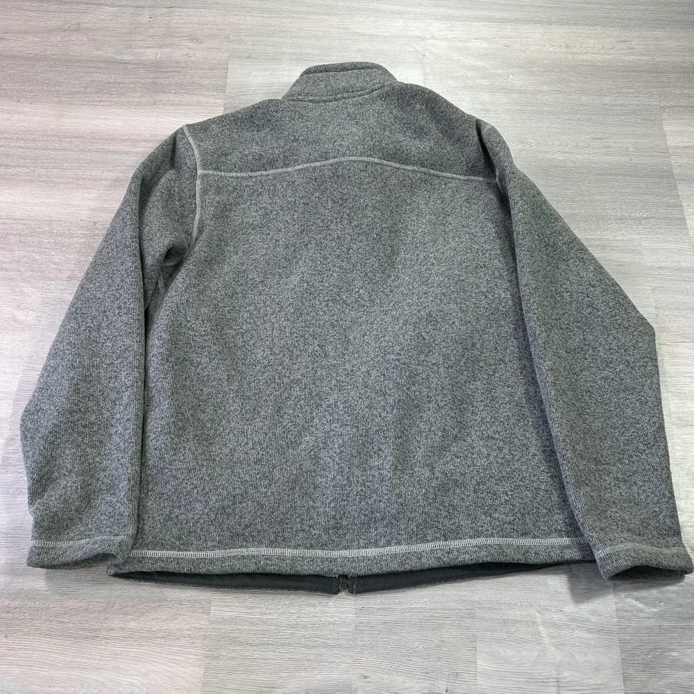 The North Face Jacket Mens Medium‎ Gray Fleece Windbreaker Full Zip Pockets